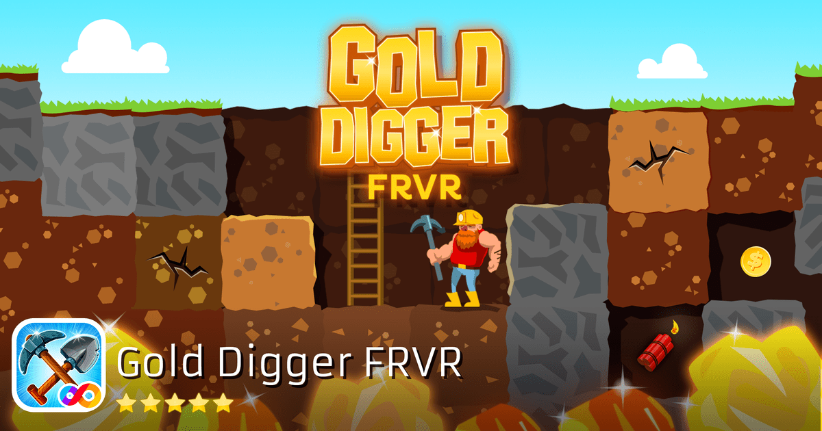 Gold Digger FRVR game played on Poki.com for (SBB Online Games