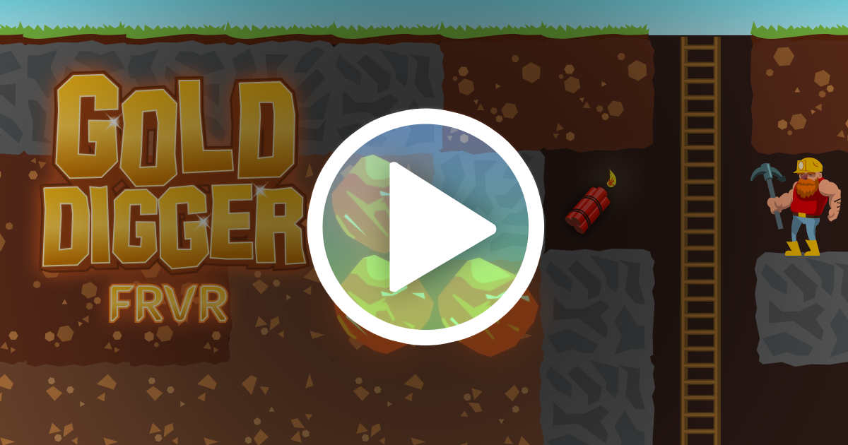 Gold Digger FRVR - Deep Mining